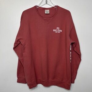 Quiet Storm Surf Shop Crewneck Sweatshirt Men’s Medium Faded Red